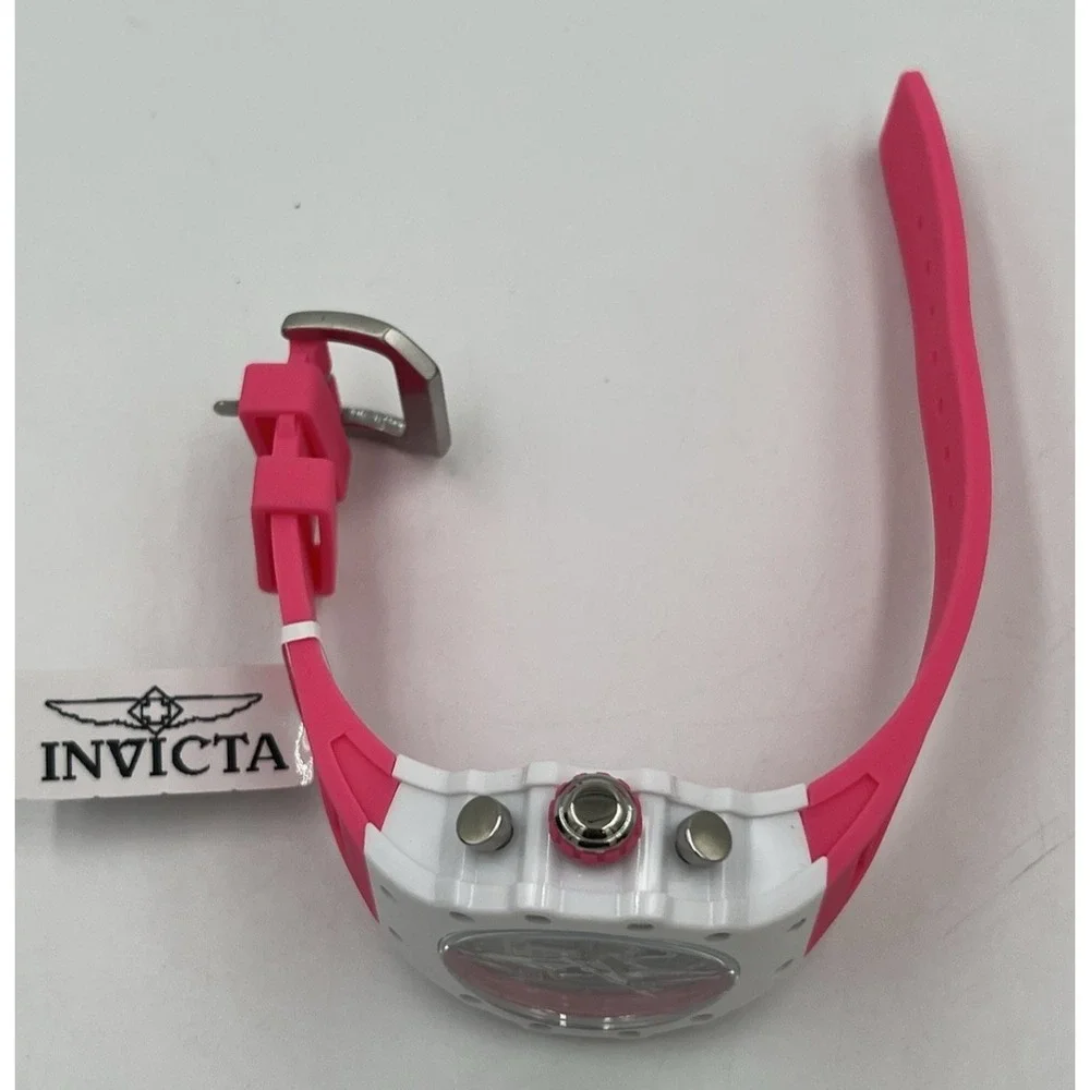 Invicta Racing Valyron Women's Watch 41mm Pink & White (69620) New in Box